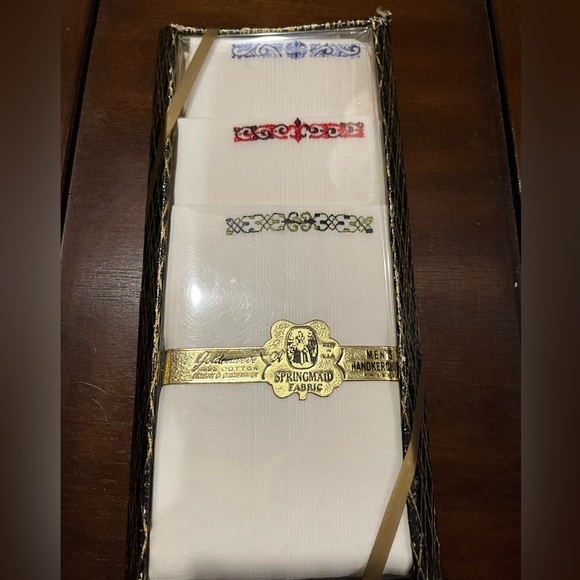 Vintage boxed Handkerchiefs Hankies Springmaid pkg of 3 - Picture 1 of 4